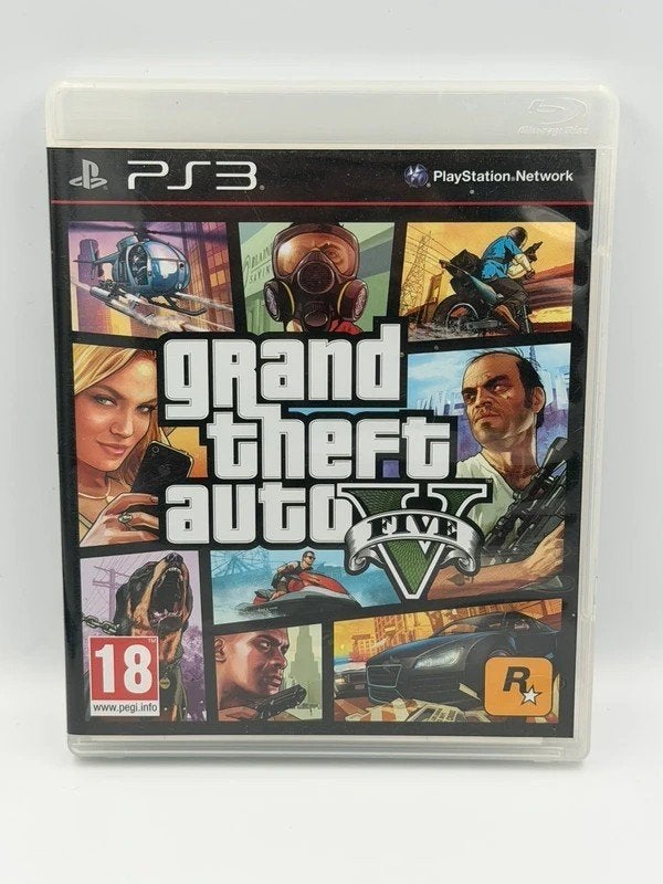 Grand Theft Auto 5 V PS3 PlayStation 3 PAL, Avontuur en Actie, Gebruikt, 1 speler, Sony