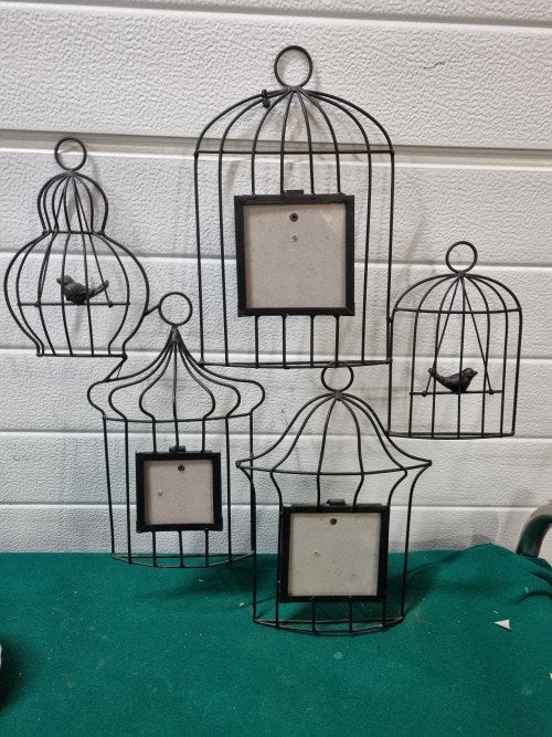 Fotolijst vogelhuisjes metaal voor drie foto’s, Ophalen of Verzenden, 'T Olde Gre-j, Info@toldegrej.nl, Endepoelstraat 20f Didam