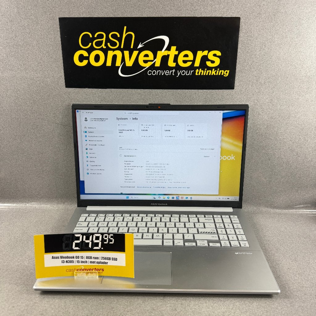 Asus Vivobook Go 15 | 8GB ram | 256GB | I3 N305 | 410598