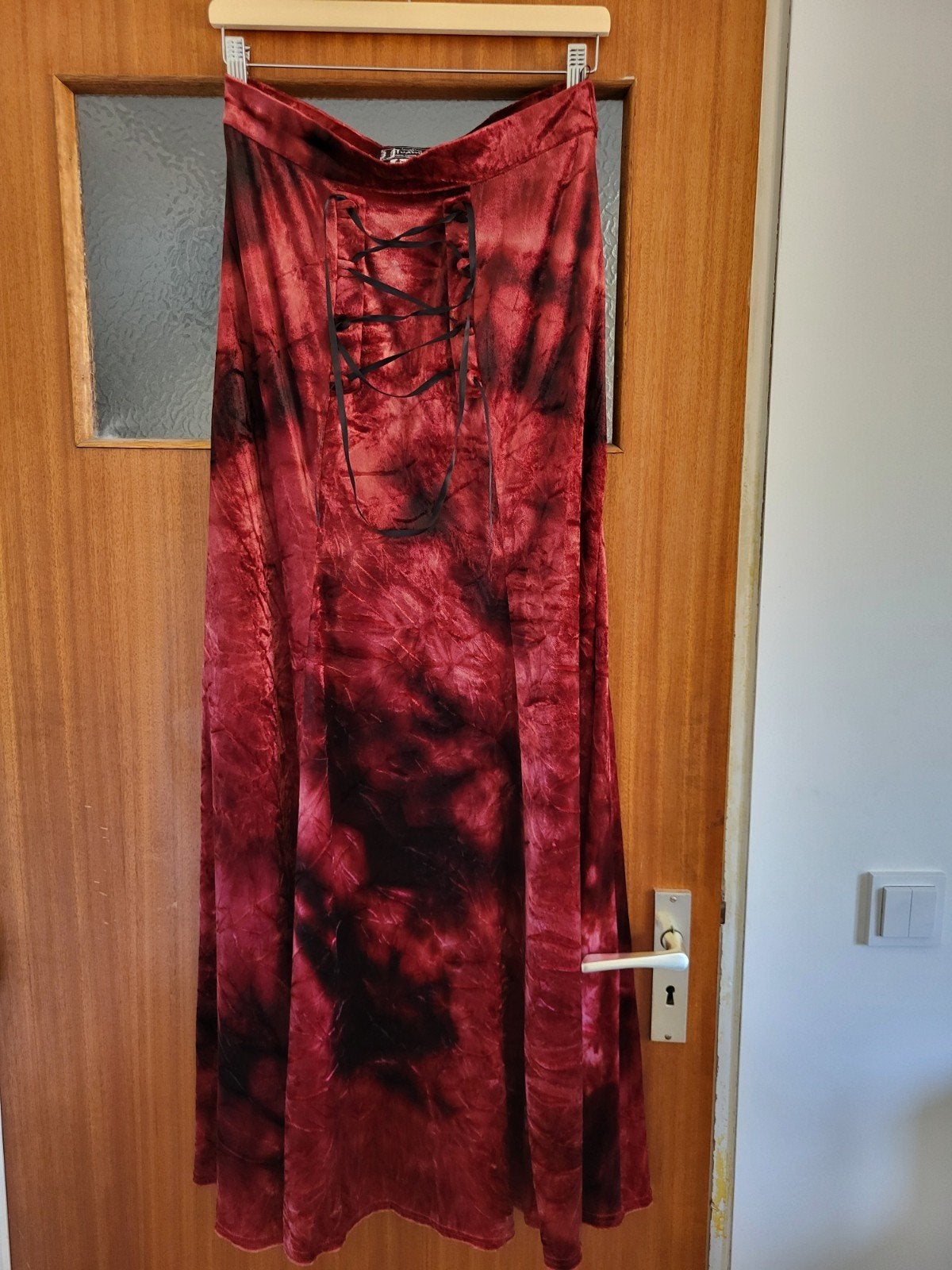 Laughing Vampire Gothic fluwelen maxi rok M/L, Kleding | Dames, Maat 38/40 (M), Ophalen of Verzenden, Zo goed als nieuw, Laughing Vampire