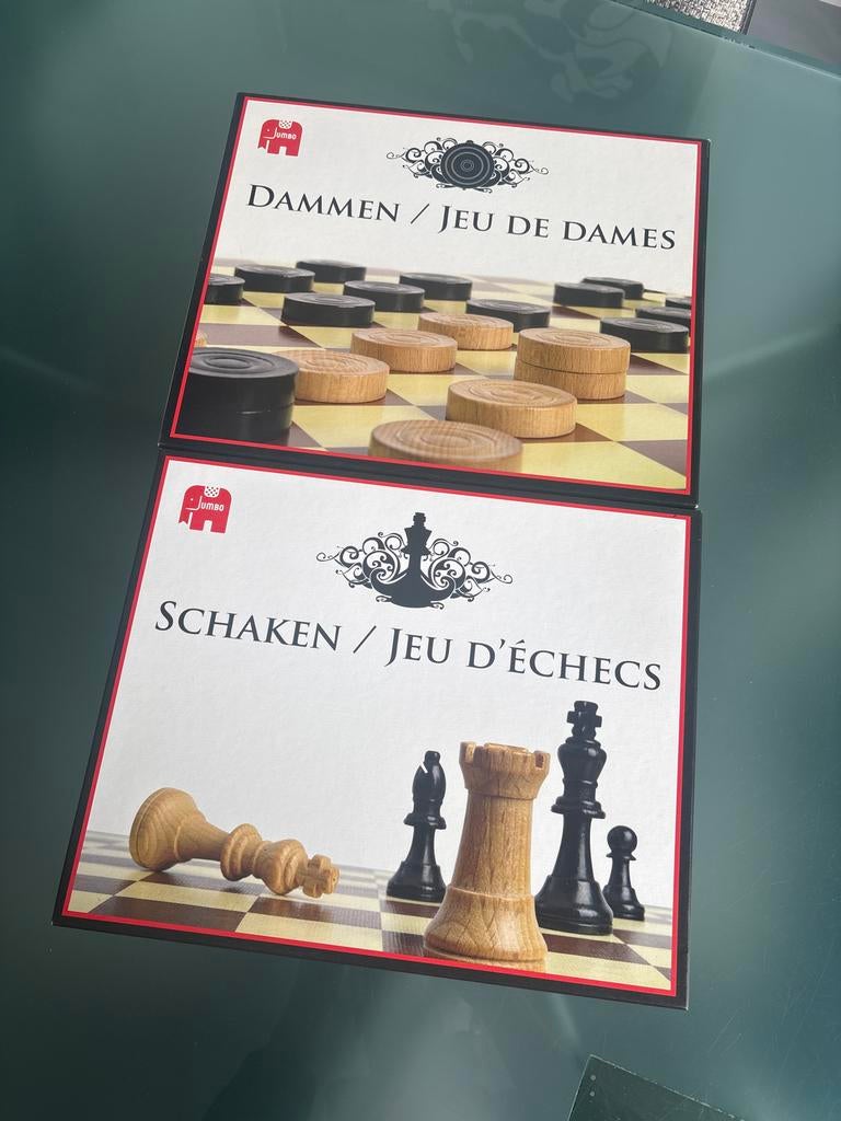 Jumbo Dammen en Schaken Set - Nieuwstaat, Boeken, Ophalen of Verzenden, Nieuw
