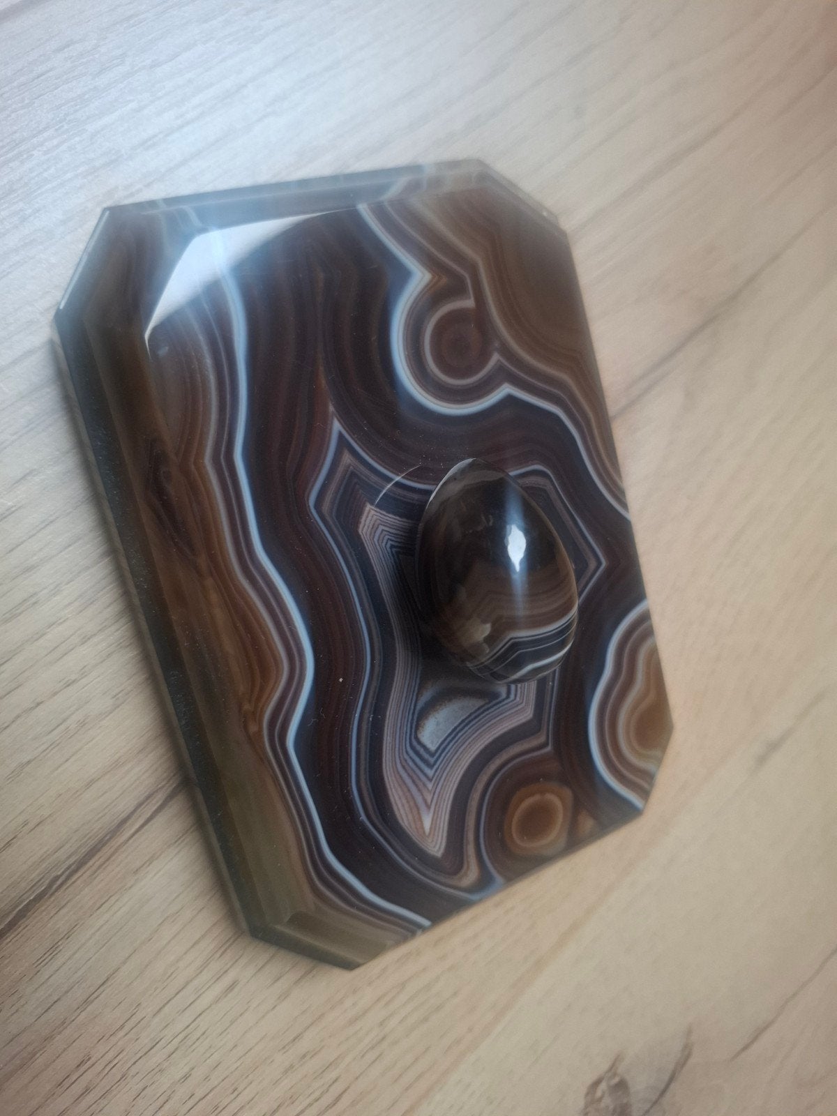 Presse papier van een Agaat Geode, Ophalen of Verzenden, Nieuw