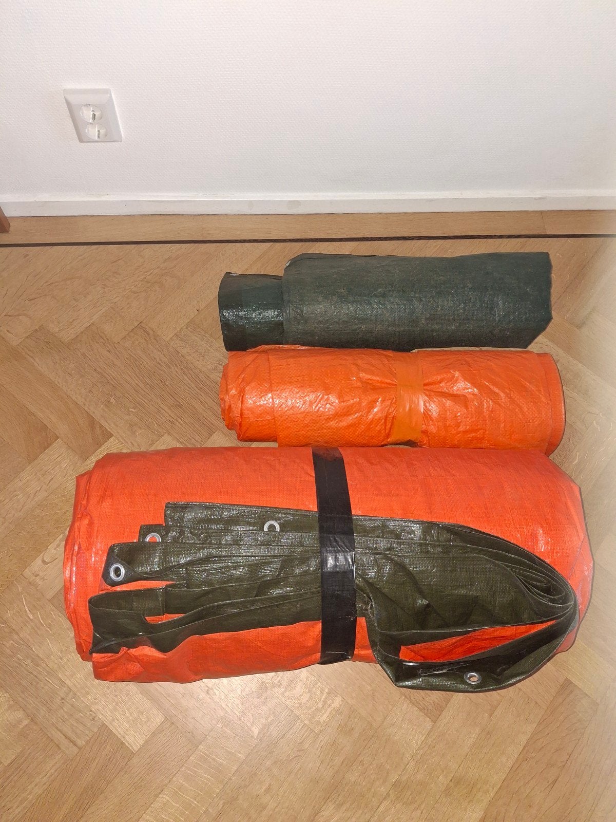 Afdekzeilen drie stuks, Doe-het-zelf en Verbouw, Ophalen, 15 m² of meer, Folie