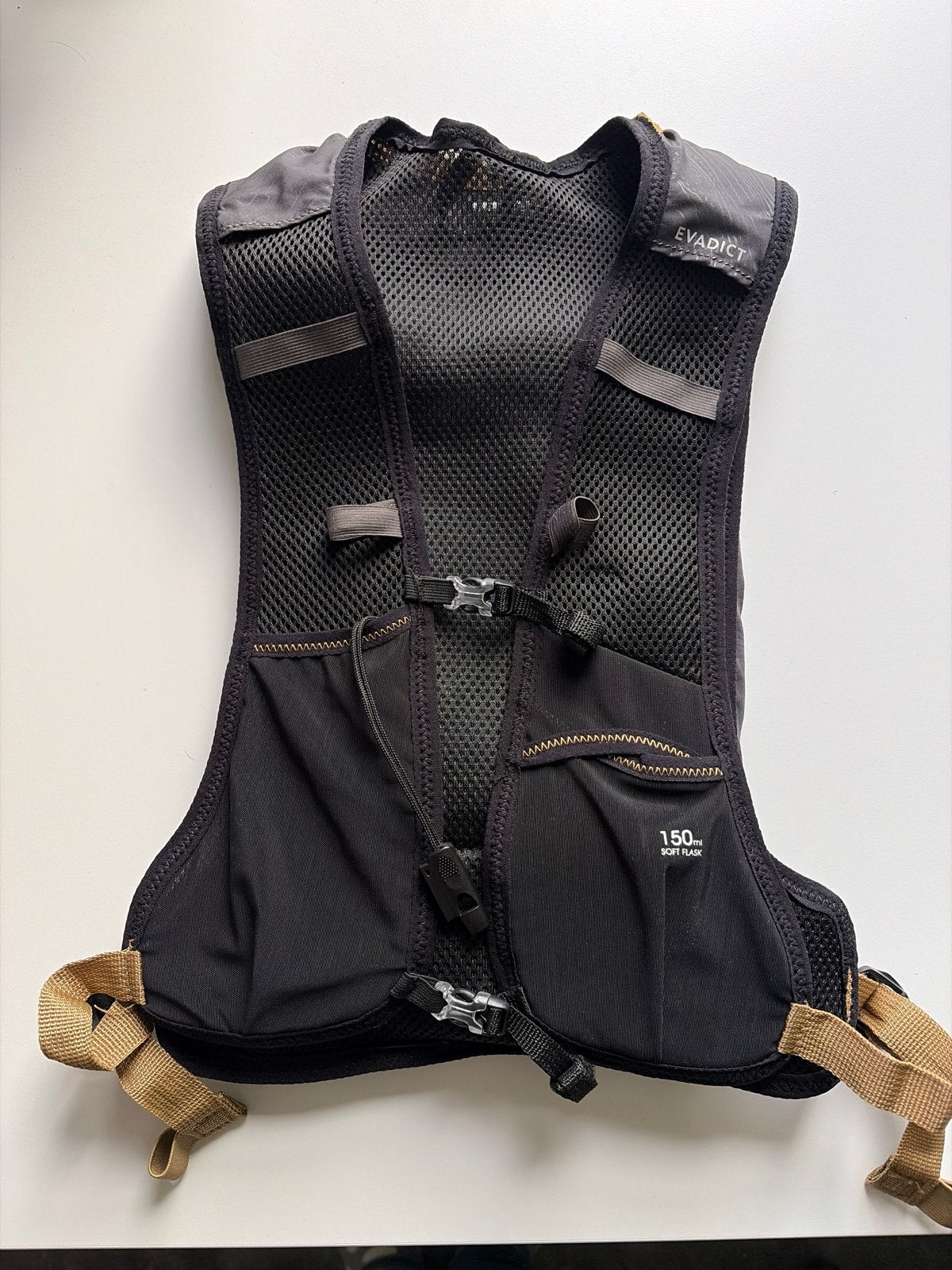 EVIDACT Hardloopvest met waterzak 1L - Zo goed als nieuw, Overige merken, Ophalen of Verzenden, Zo goed als nieuw, Kleding