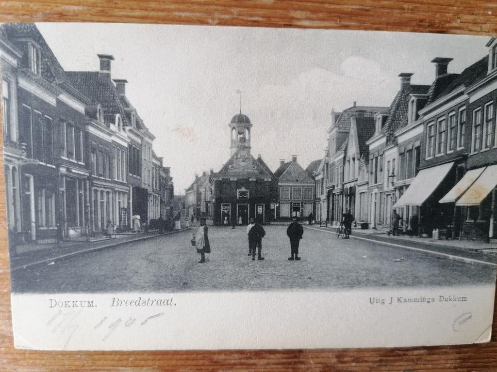 Dokkum Breedstraat, Ophalen of Verzenden, Voor 1920, Zuid-Holland