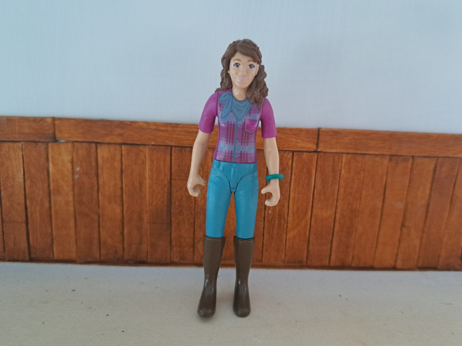 schleich poppetje ruiter beweegbaar, Ophalen of Verzenden, Zo goed als nieuw, Paard, Beeldje of Figuurtje
