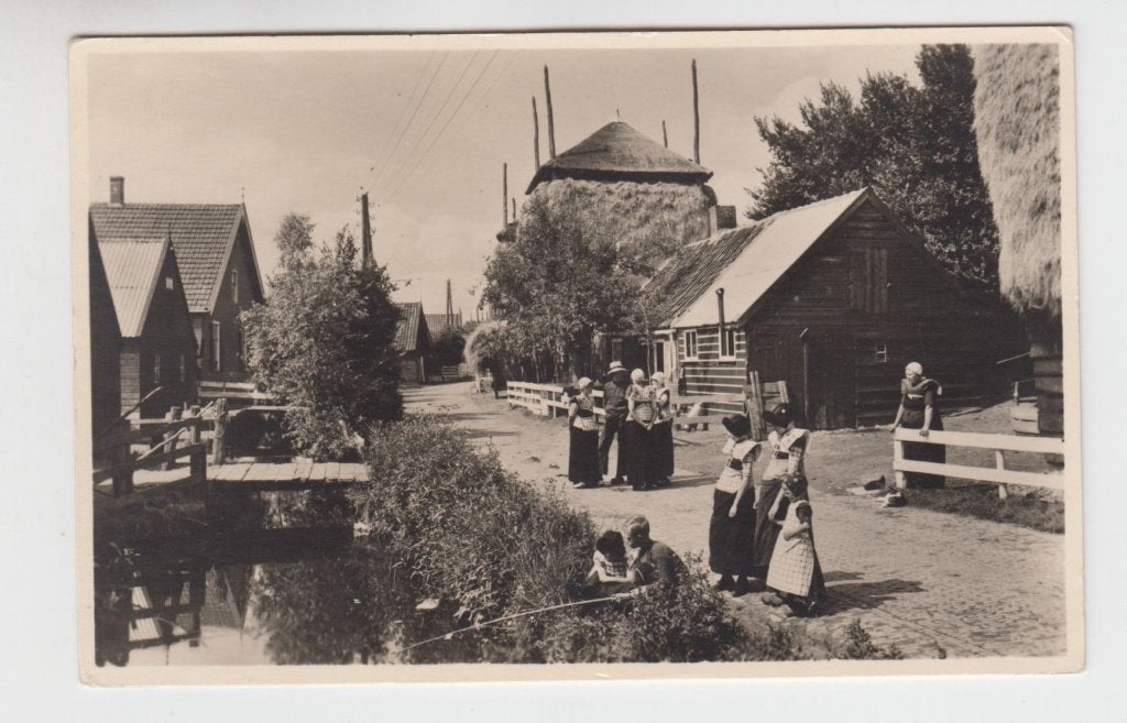 000 Bunschoten-Spakenburg Kinderen vissen Mensen B28, Verzenden, 1920 tot 1940, Ongelopen, Utrecht