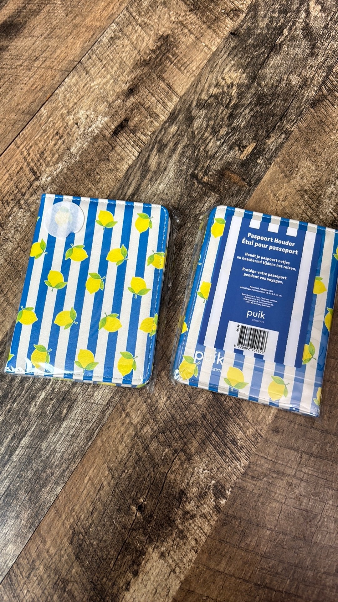 2 paspoort hoesjes bescherming lemons citroen, Ophalen of Verzenden, Nieuw