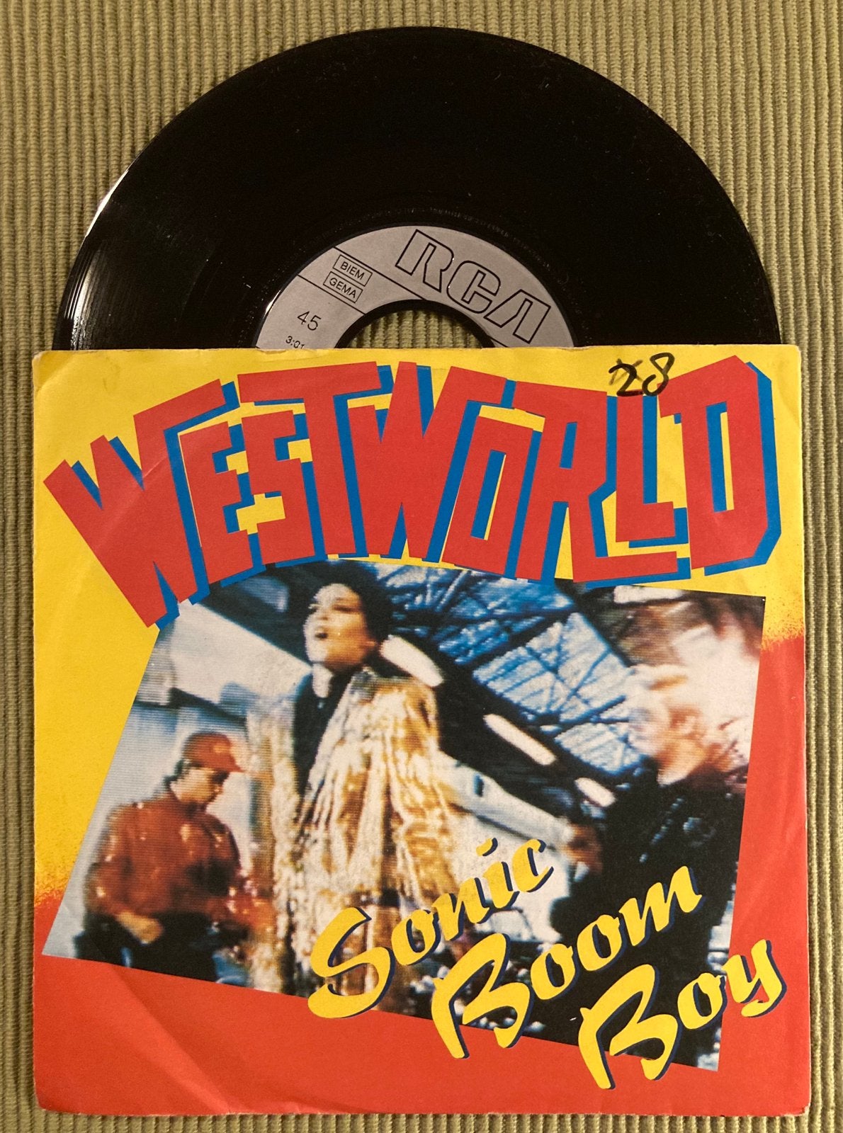 Vinyl single Westworld - Sonic Boom Boy, Gebruikt, 7 inch, Ophalen of Verzenden, Dance en House