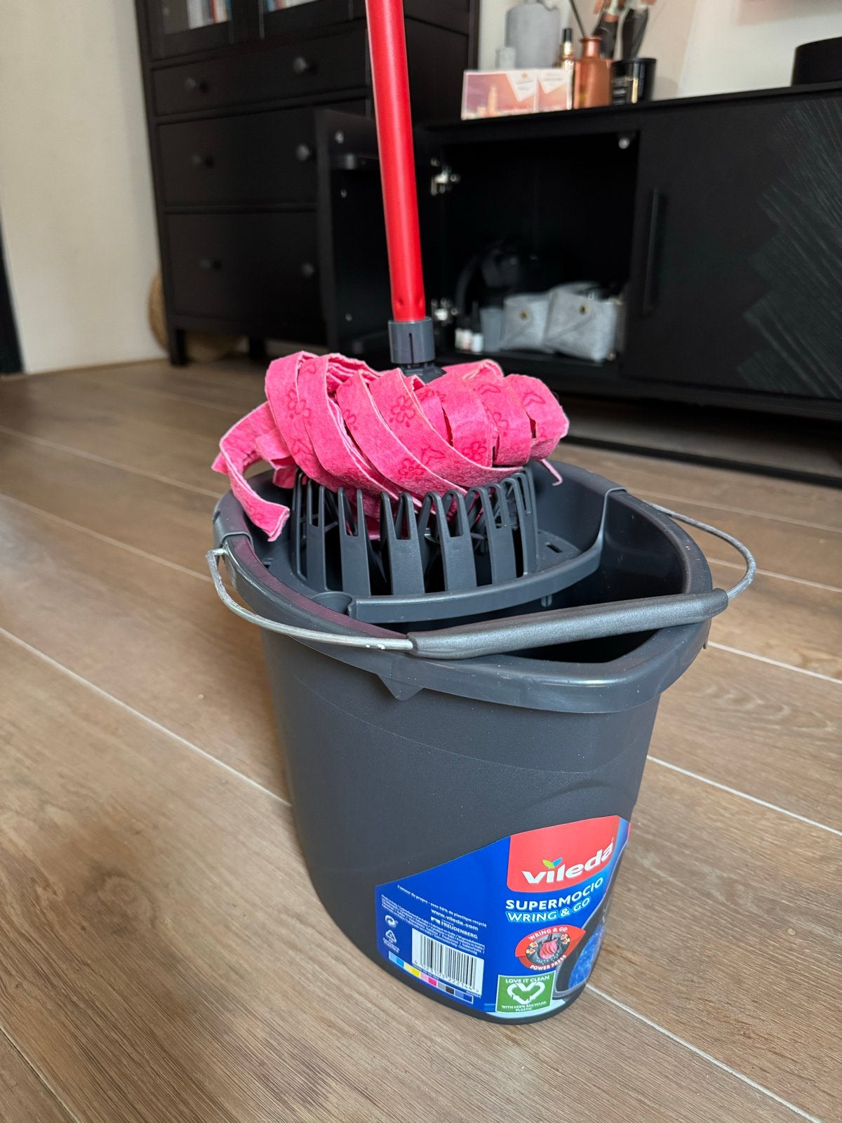 Vileda SuperMocio Wring Mop met emmer, Ophalen, Dweilemmer, -bak, of -wagen