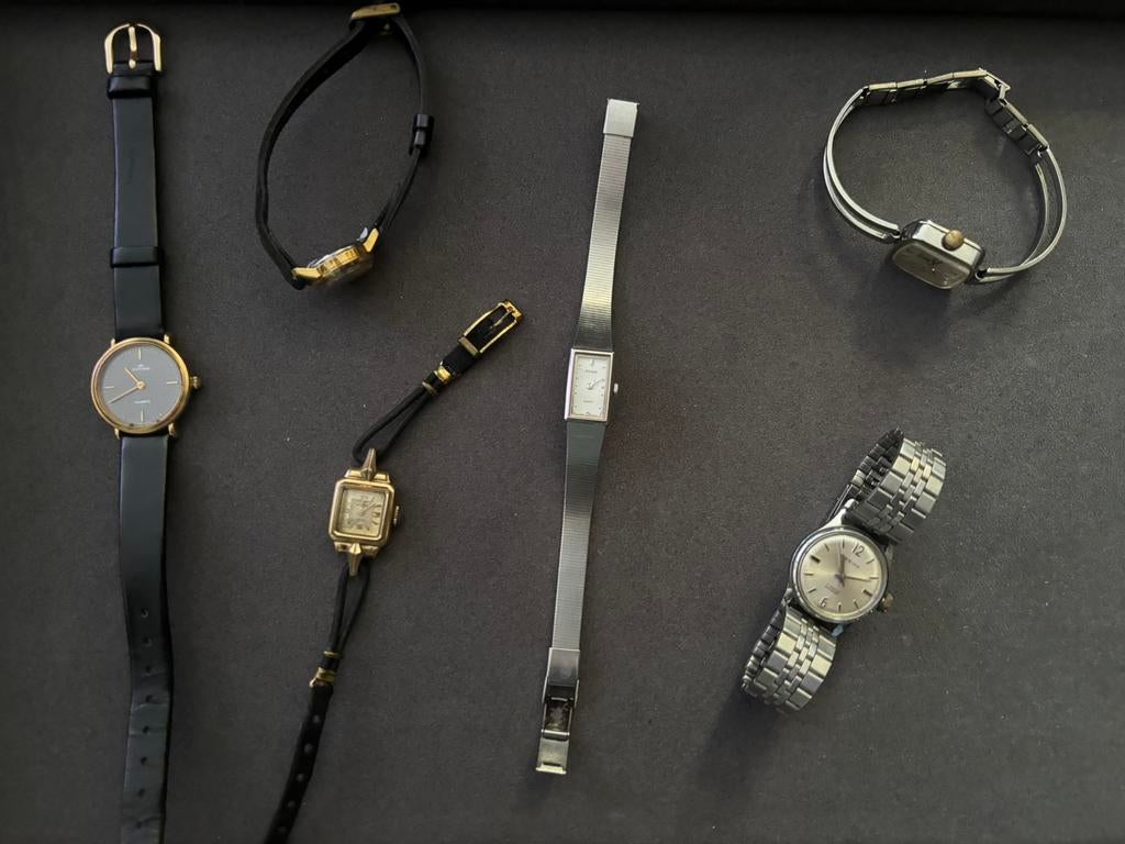 Verzameling dames horloges, Verzenden, Zo goed als nieuw, Staal, Overige typen