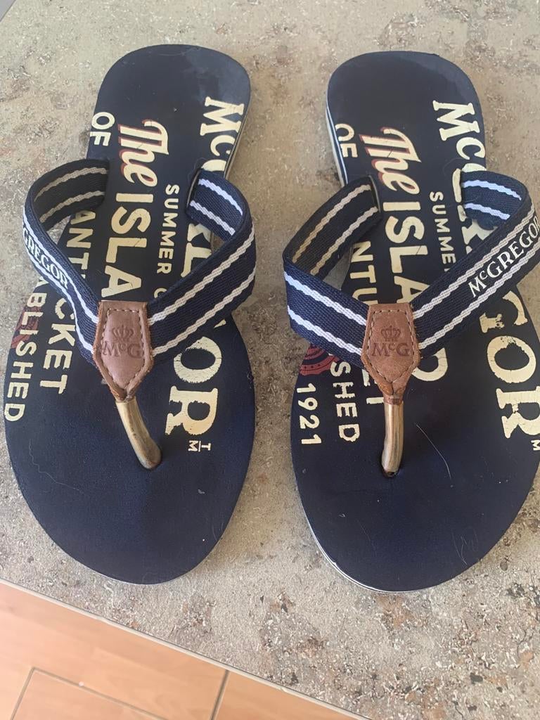 Mc gregor slippers, Kleding | Heren, Schoenen, Ophalen of Verzenden, Zo goed als nieuw, Blauw, Slippers