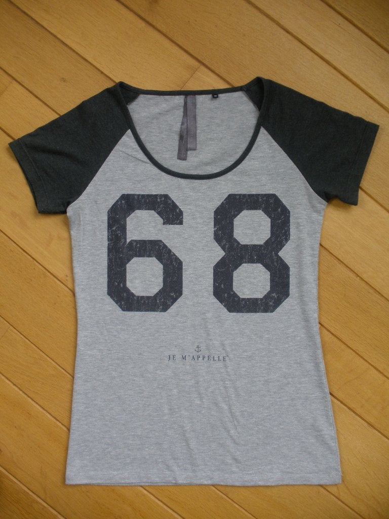 JE M'APPELLE t- shirt grijs "68" maat M - nieuw -, Kleding | Dames, Nieuw, Ophalen of Verzenden, Korte mouw, Grijs