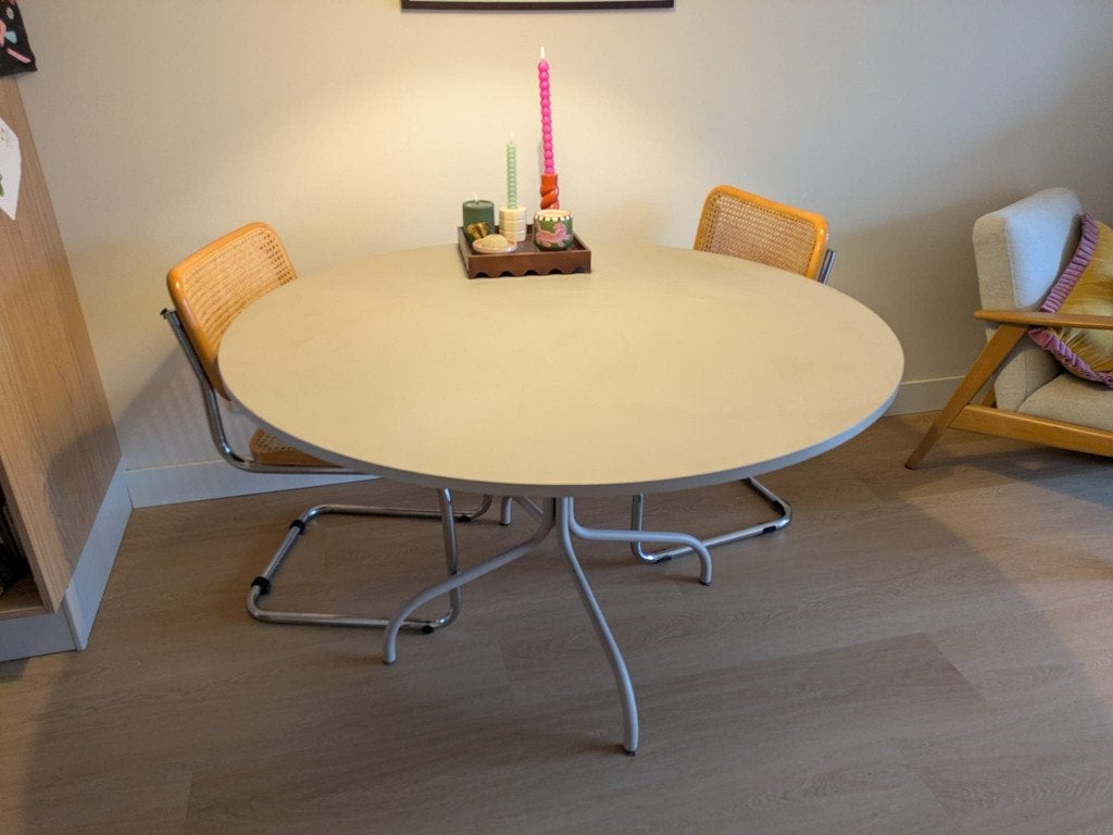 FEST Amsterdam ronde eettafel 120cm, Ophalen, Gebruikt, Frans, Overige materialen