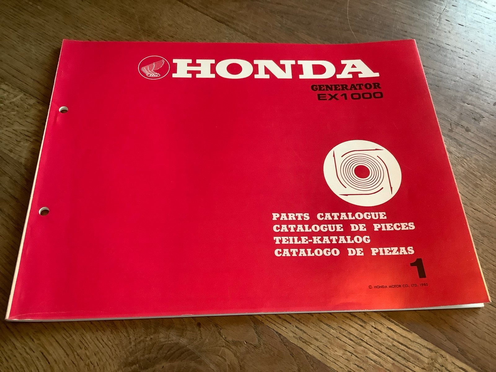 Honda Generator EX1000  (1) Onderdelen Catalogus, zeldzaam!, Verzenden, Nieuw, Overige onderwerpen
