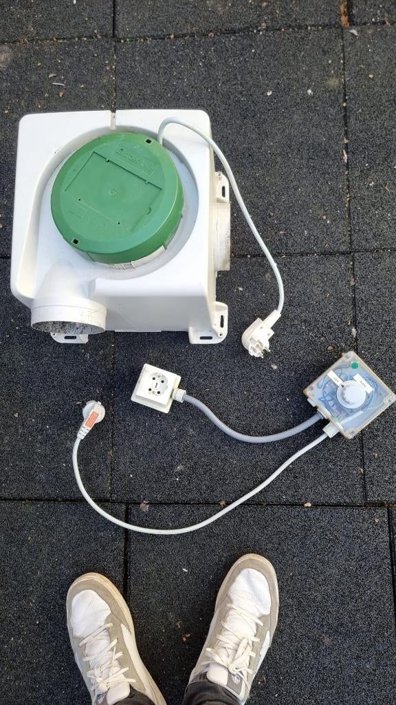 Stork mechanische ventilatie, Doe-het-zelf en Verbouw, Ventilatie en Afzuiging, Ophalen, Gebruikt, Afzuiger