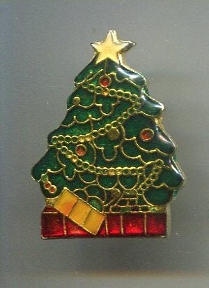 Kerstboom PIN ( BLAD1_169 ), Verzamelen, Speldjes, Pins en Buttons, Nieuw, Speldje of Pin, Merk, Verzenden