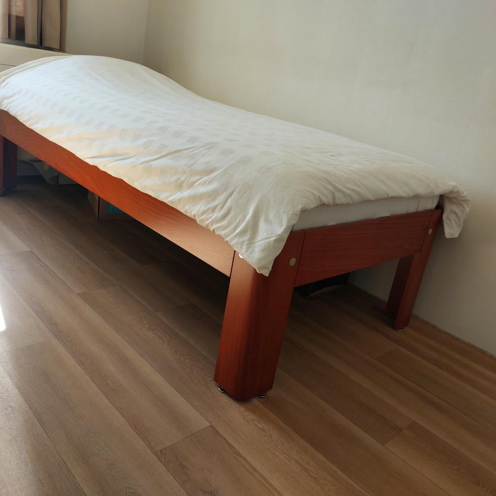 Auping Auronde 1-persoons, Ophalen, Verstelbaar, 90 cm, Bruin