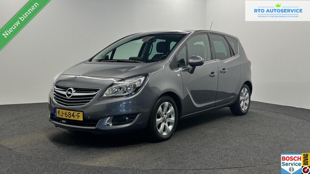 Opel Meriva 1.4 Turbo Blitz NAVIGATIE TREKHAAK CRUISE ECC LM, Auto's, Voorwielaandrijving, Gebruikt, 4 cilinders, Leder en Stof