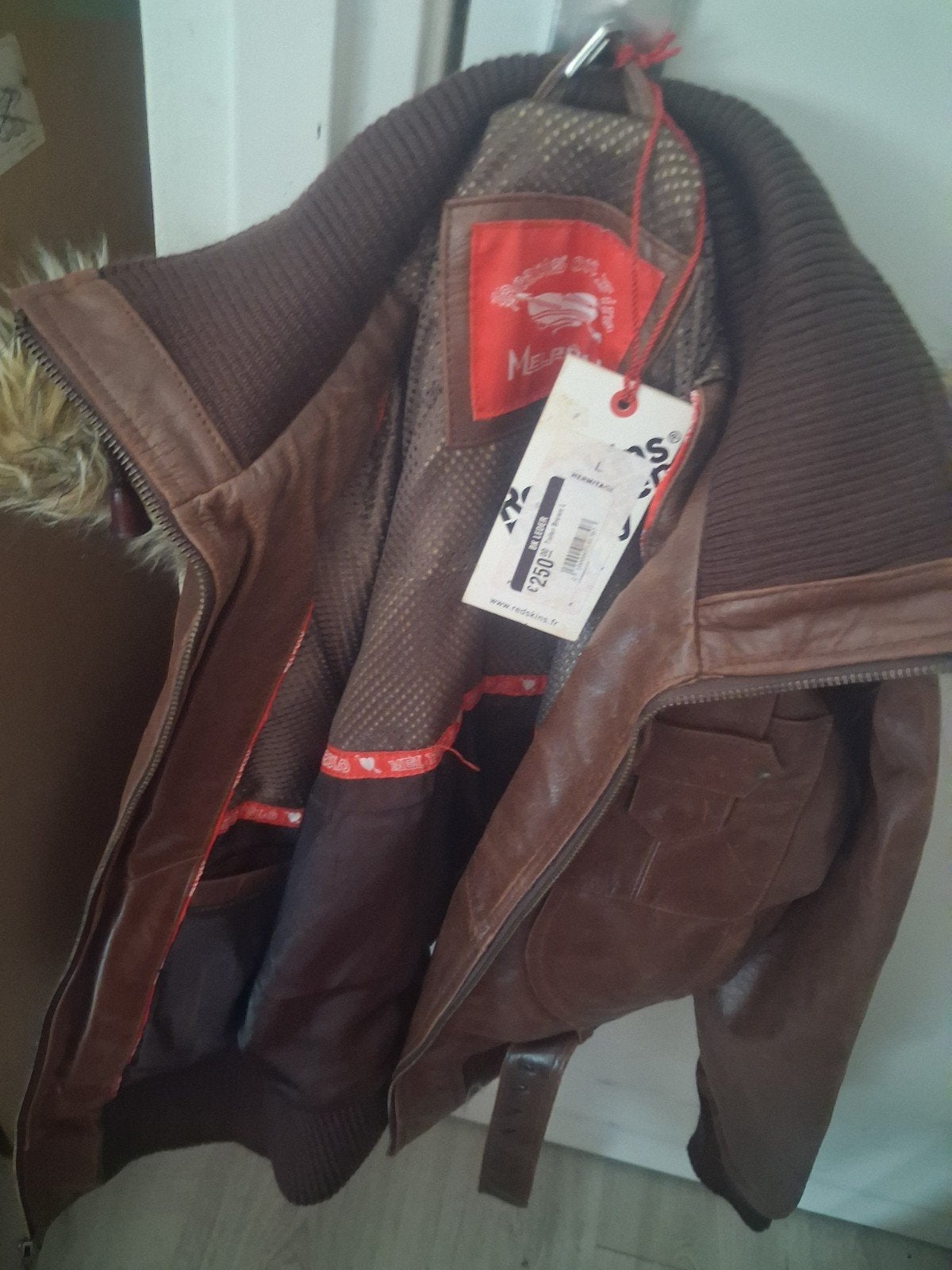jas leer, Kleding | Heren, Jassen | Zomer, Ophalen of Verzenden, Zo goed als nieuw, Maat 46 (S) of kleiner, Zwart
