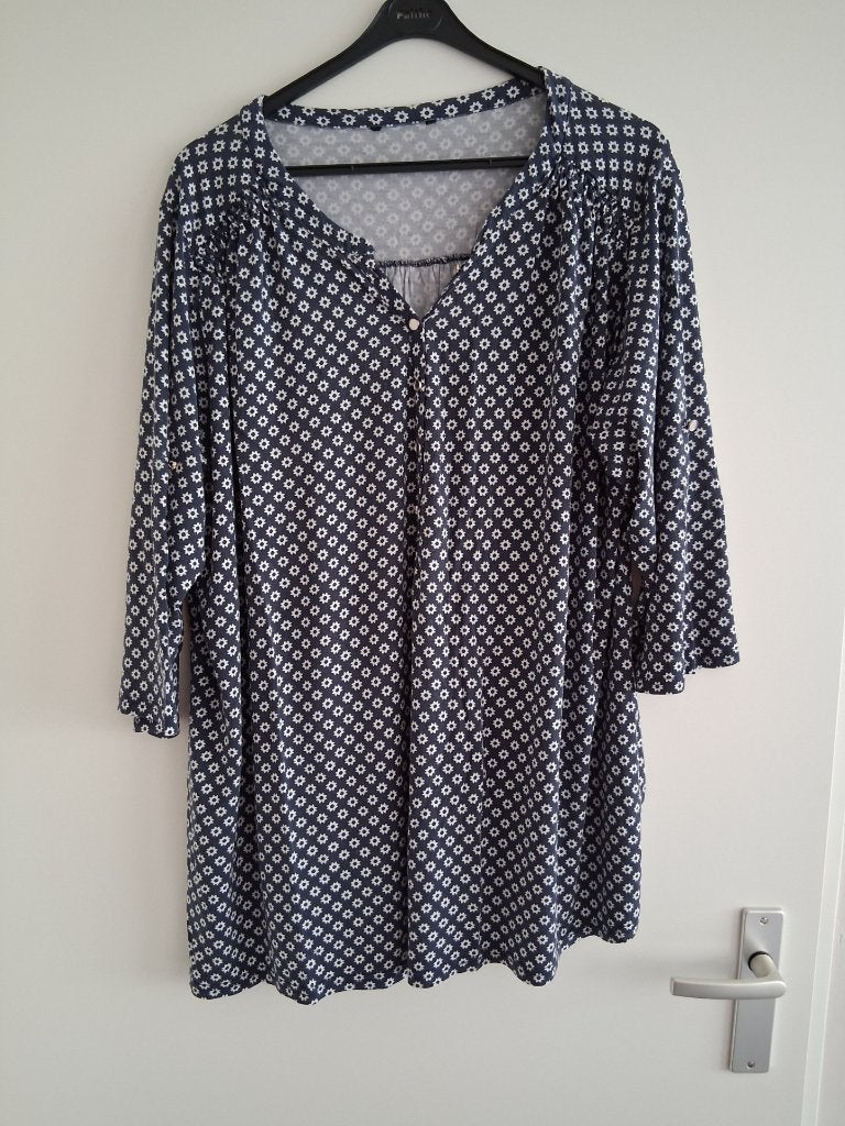 Blauw shirtje maat XXL, Blauw, Maat 46/48 (XL) of groter, Ophalen of Verzenden, MS Mode