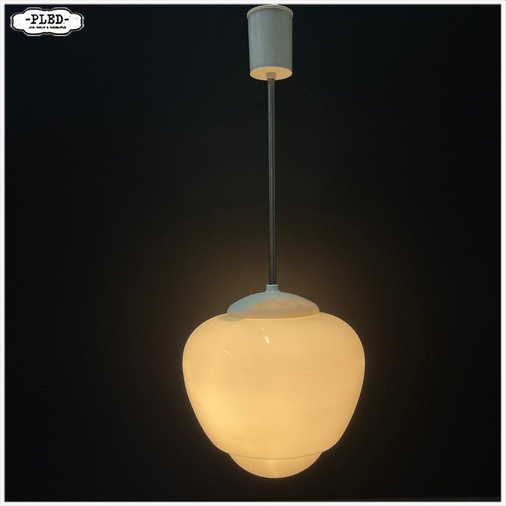 Opaline pendellampen / Art deco stijl / Bohemen / hanglamp, Ophalen, Gebruikt, Art deco, E27 (groot)