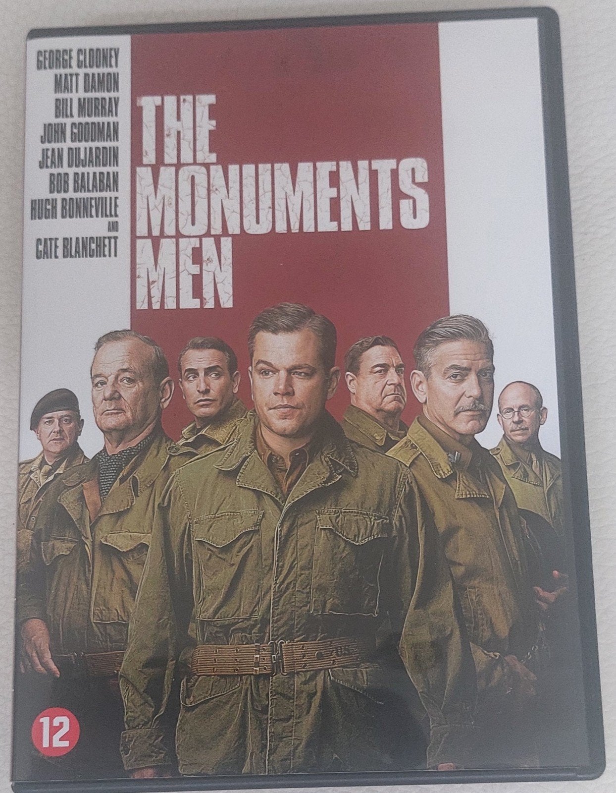 The Monuments Men DVD - Oorlogsfilm met topcast, Gebruikt, Nederlands, Inclusief doosje, Ophalen of Verzenden