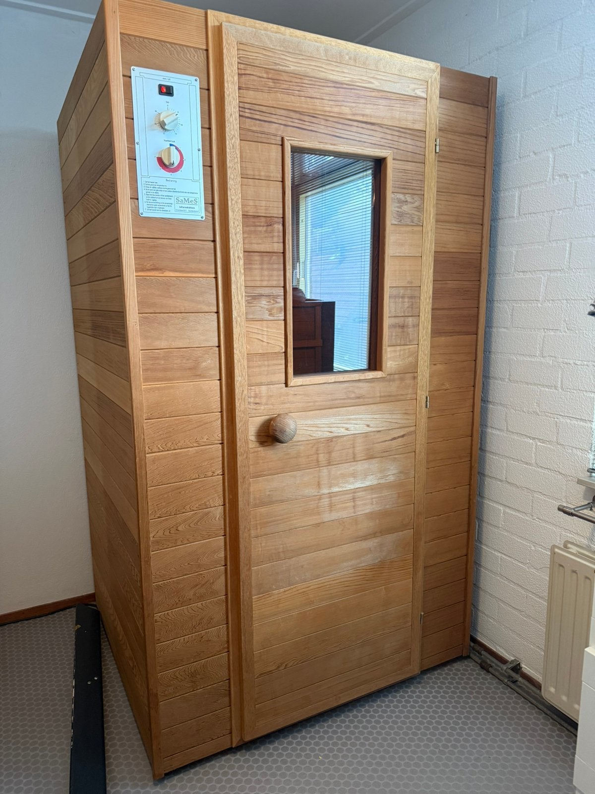 SaMeS infraroodsauna 1 pers, Ophalen, Zo goed als nieuw, Infrarood, Complete sauna