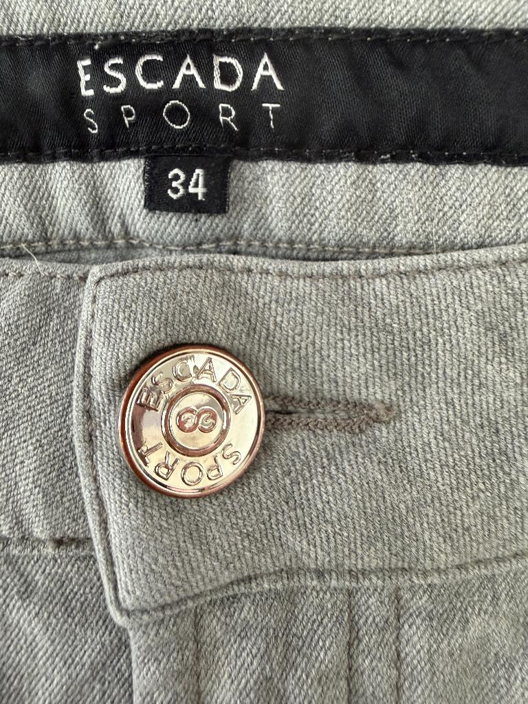 Escada broek XS, Verzenden, Zo goed als nieuw, Maat 34 (XS) of kleiner, Grijs