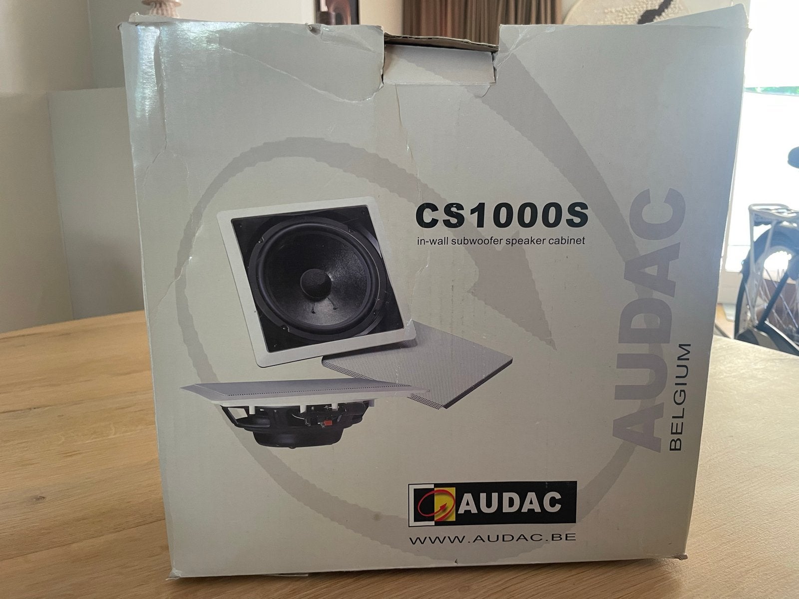 Audac CS1000S In-Wall Subwoofer - Nieuw in doos, Subwoofer, Nieuw, 60 tot 120 watt, Geschikt voor surround/home cinema