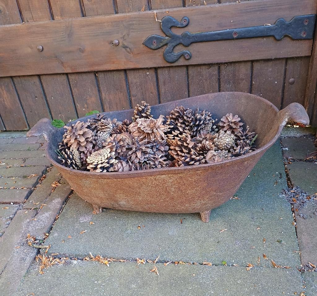 gietijzeren turfbak, Antiek en Kunst, Curiosa en Brocante, Ophalen of Verzenden