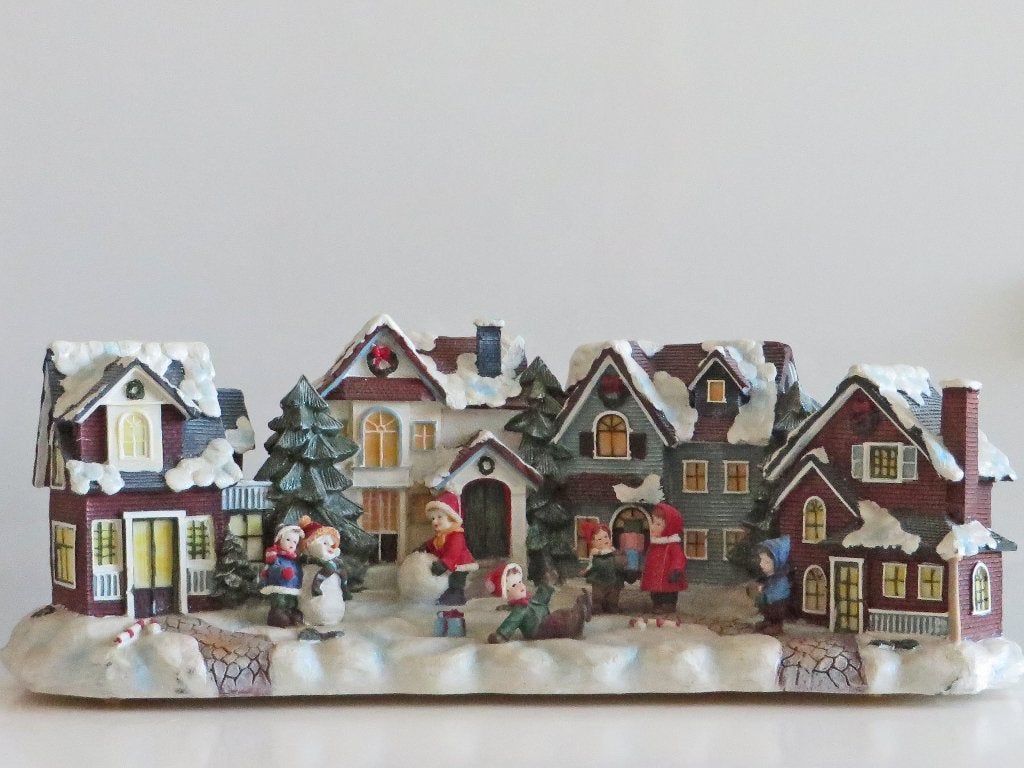 kerststraatje, kerstdorp, Ophalen of Verzenden, Gebruikt