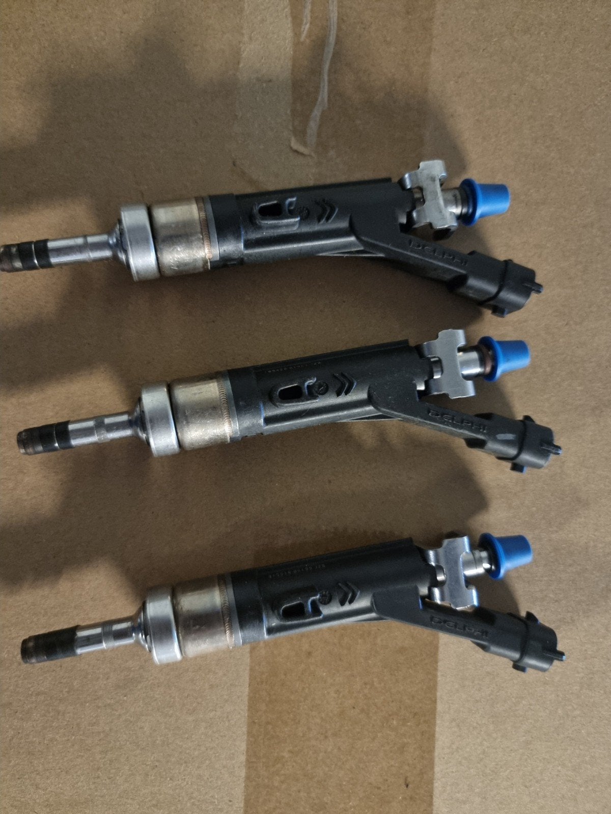 Set van 3 Delphi brandstofinjectoren Peugeot 308 1.2, Ophalen of Verzenden, Gebruikt, Peugeot
