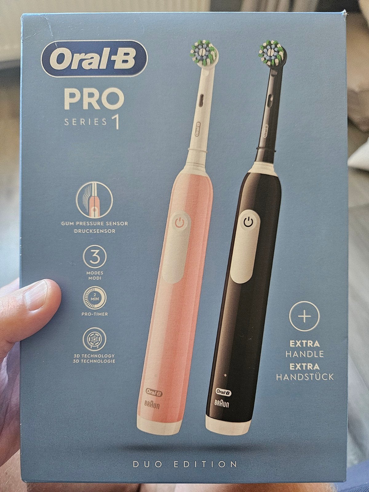 Oral-B PRO Series 1 Duo Edition Elektrische Tandenborstels, Ophalen of Verzenden, Nieuw, Mondverzorging