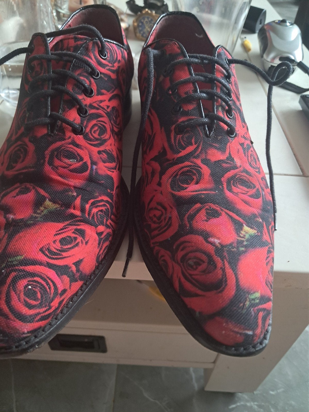 Pepe Milan Veterschoenen met Rozenprint, Overige kleuren, Pepe Milan, Ophalen of Verzenden, Gedragen