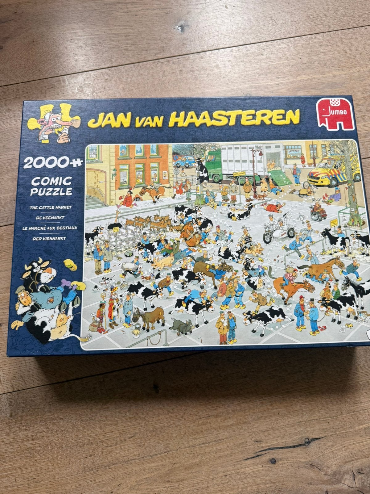 De veemarkt, Jan van Haasteren, Ophalen, Meer dan 1500 stukjes, Zo goed als nieuw, Legpuzzel