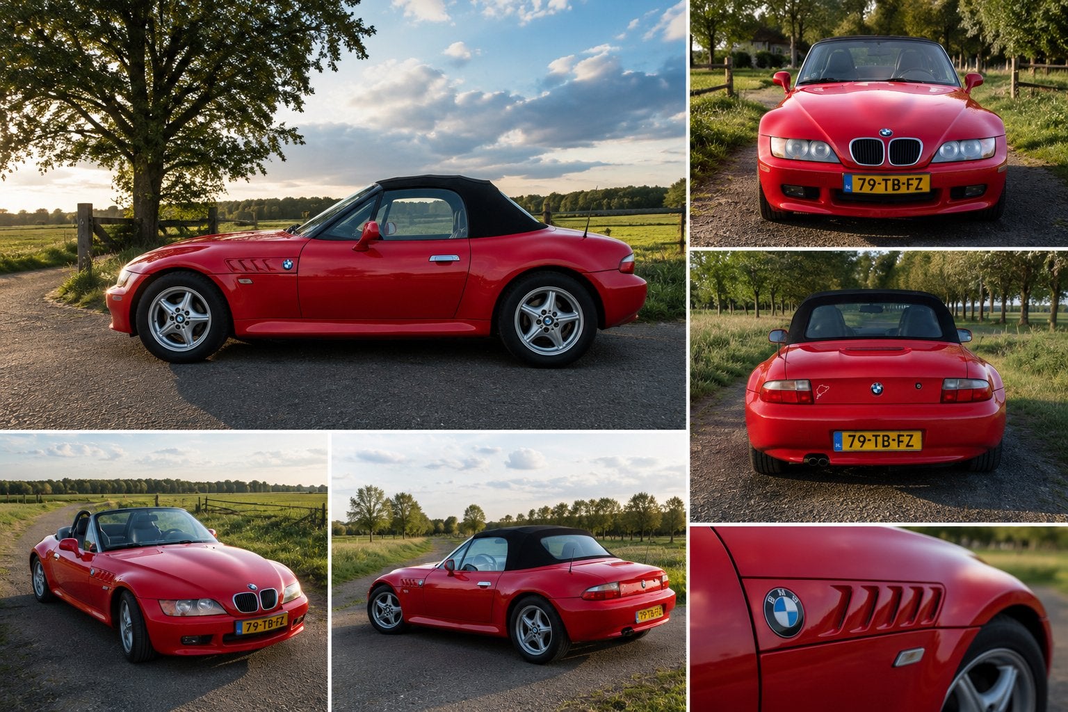BMW Z3 2.8 cabrio 1998  6 cilinder leer Michelins, Auto's, Zwart, 192 pk, Cabriolet, Stoelverwarming