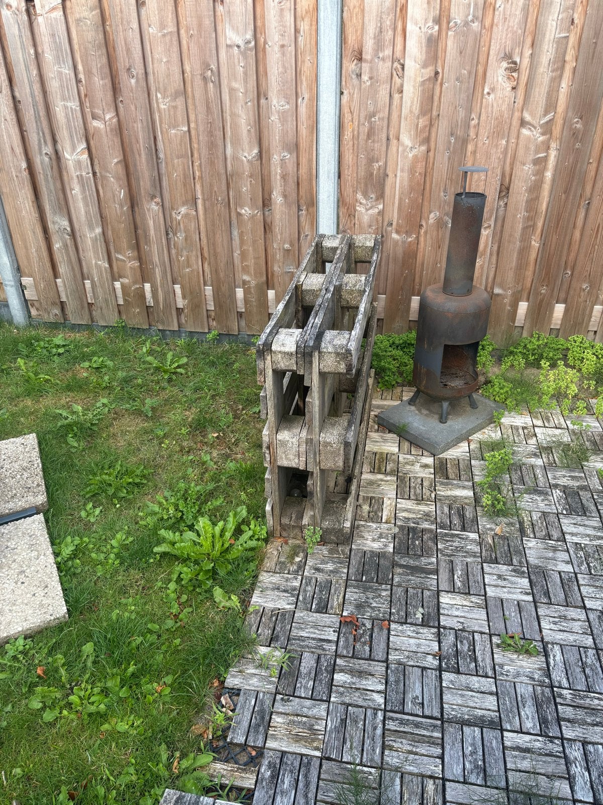Pallet bankjes - Gratis ophalen met pallet kussens, Ophalen, Gebruikt, Hout