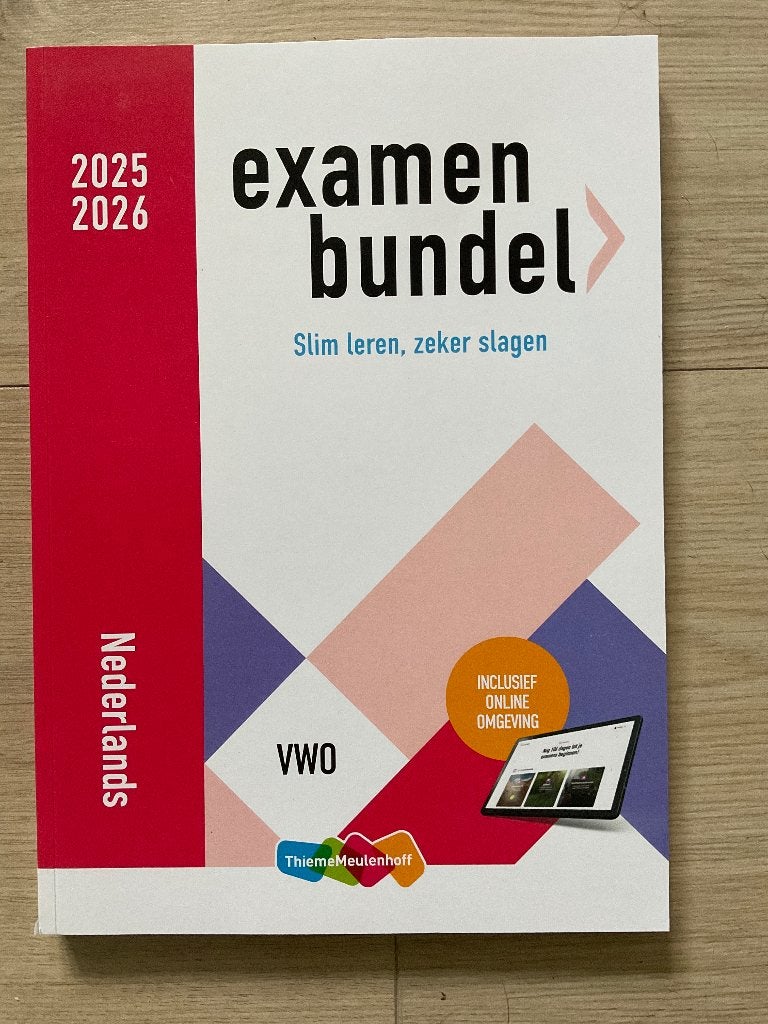 Examen bundel Nederlands vwo 2025 2026, VWO, ThiemeMeulenhoff, Ophalen of Verzenden, Zo goed als nieuw