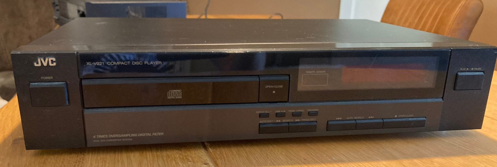 JVC cd-speler XL-V221 met afstandsbediening, Ophalen of Verzenden, Zo goed als nieuw, JVC