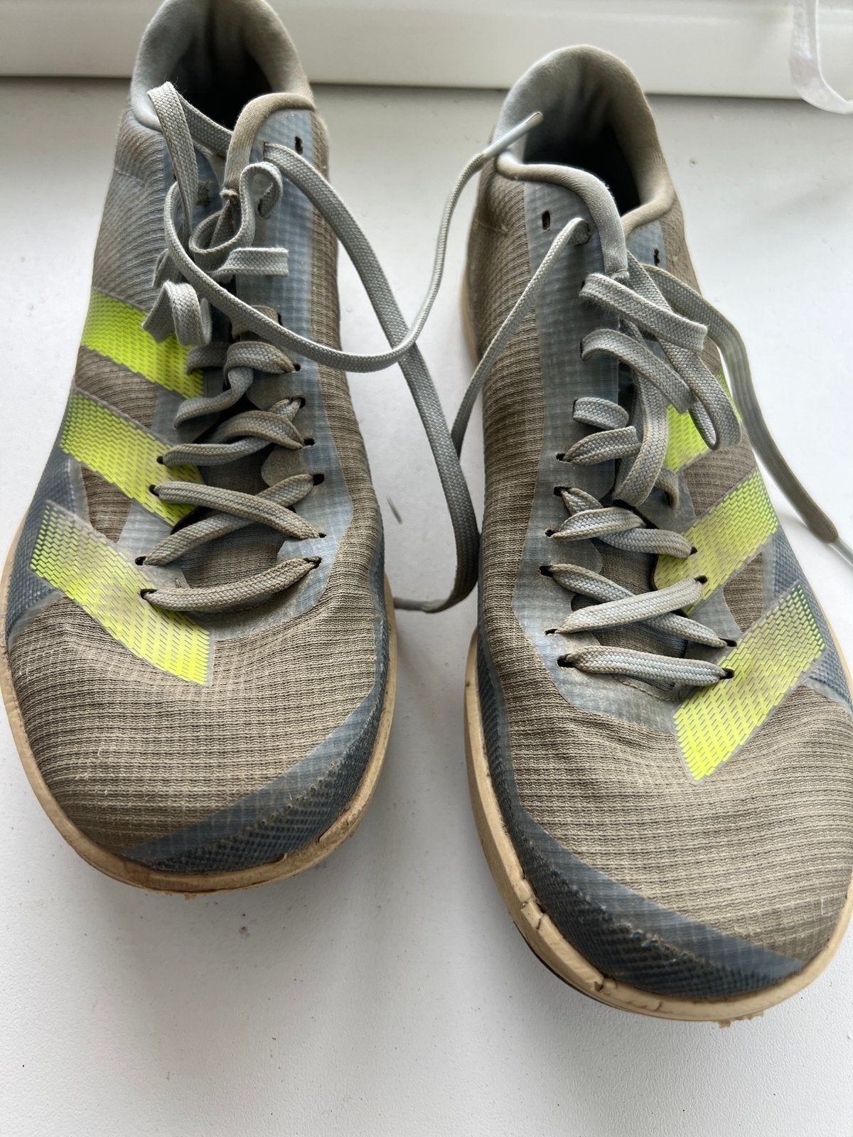 Adidas Adizero verspring spikes - Gebruikt, Adidas, Gebruikt, Hardloopschoenen, Ophalen of Verzenden
