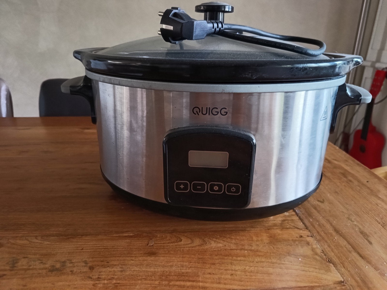 Quigg Slowcooker met Timer - Zo goed als nieuw, Ophalen of Verzenden, Timer, Zo goed als nieuw