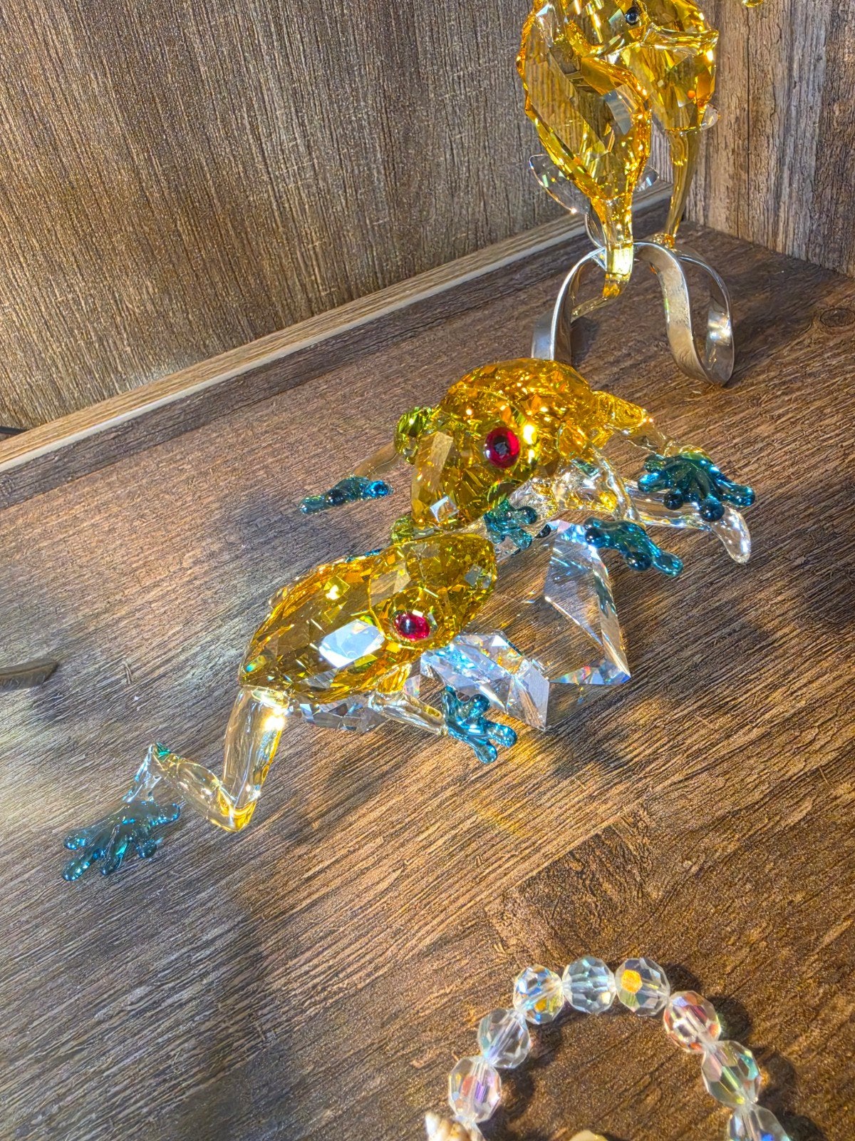 Swarovski Kristallen Kikkers - Decoratieve Beeld, Ophalen of Verzenden, Zo goed als nieuw, Figuurtje