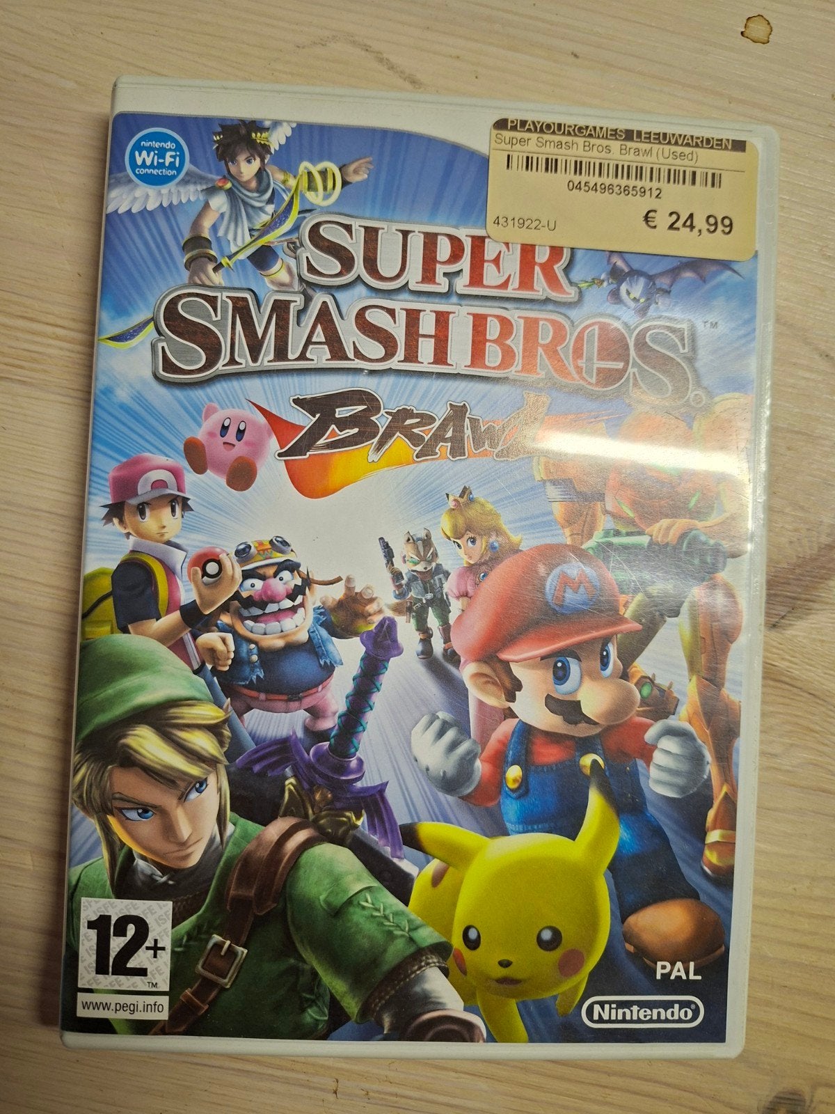 Super smash bros brawl, Spelcomputers en Games, Games | Nintendo Wii, Vechten, Ophalen of Verzenden, Zo goed als nieuw, Eén computer