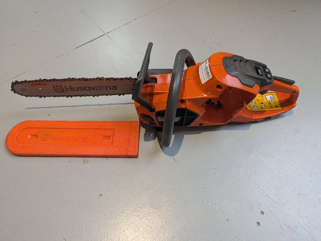 Husqvarna kettingzaag 35cm met BLi200X accu, Ophalen, Gebruikt, Overige soorten, Husqvarna