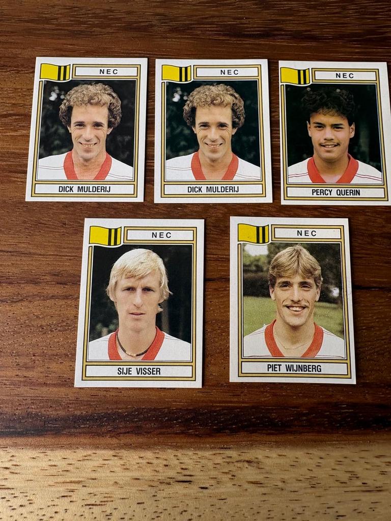 Panini Voetbal 83 NEC plaatjes, Ophalen of Verzenden, Zo goed als nieuw, Stickers en Plaatjes