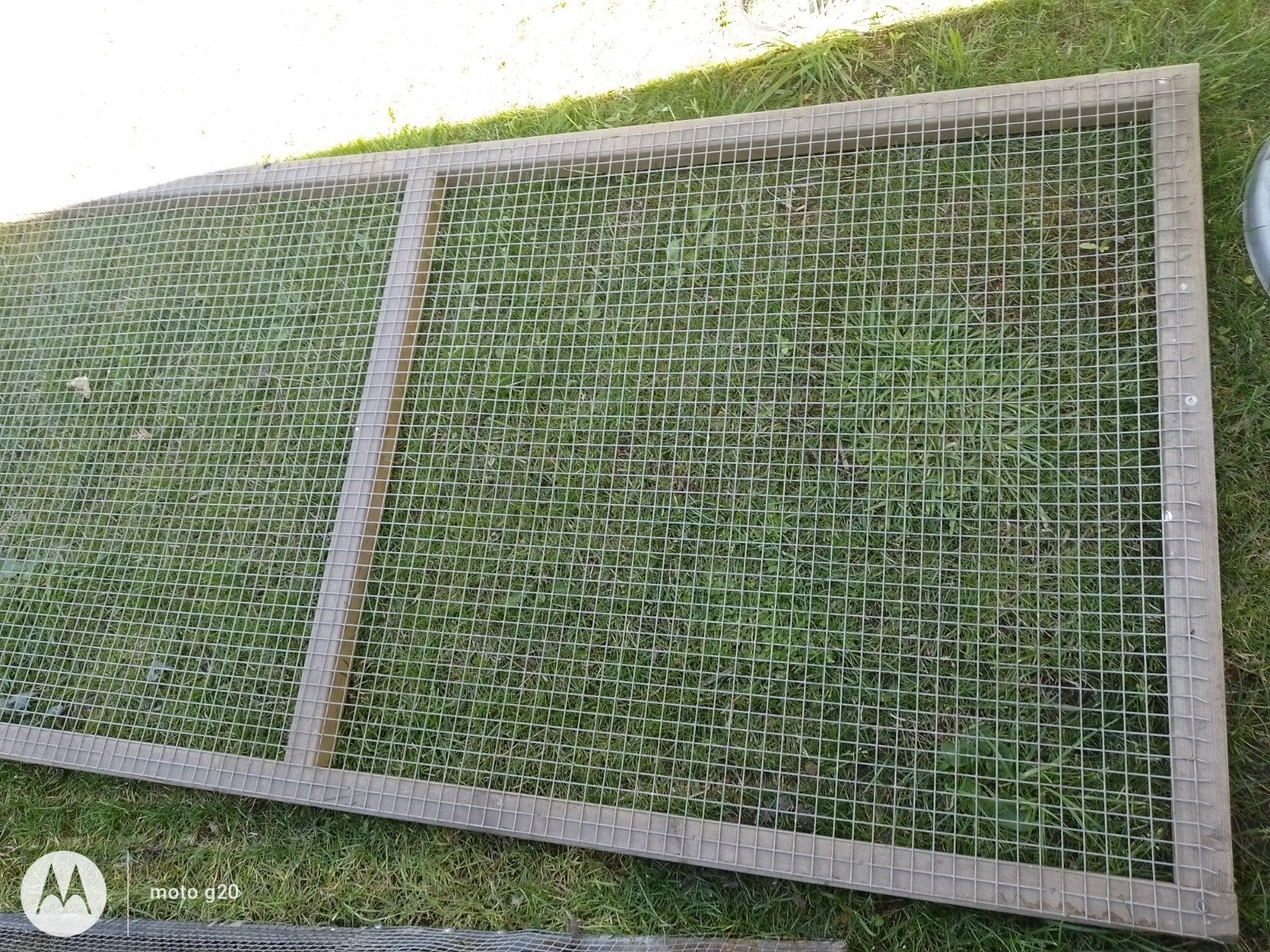 Gaas panelen., Ophalen, IJzer, Gaashekwerk