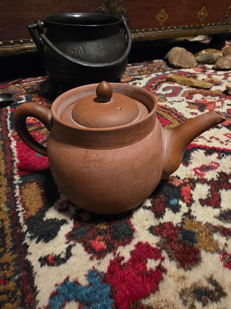 Antiek terracotta theepot japans chinees, Ophalen of Verzenden