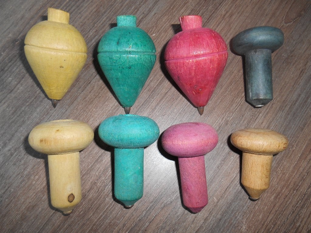 Tollen 8 stuks vintage nostalgie kinderspeelgoed, Ophalen of Verzenden