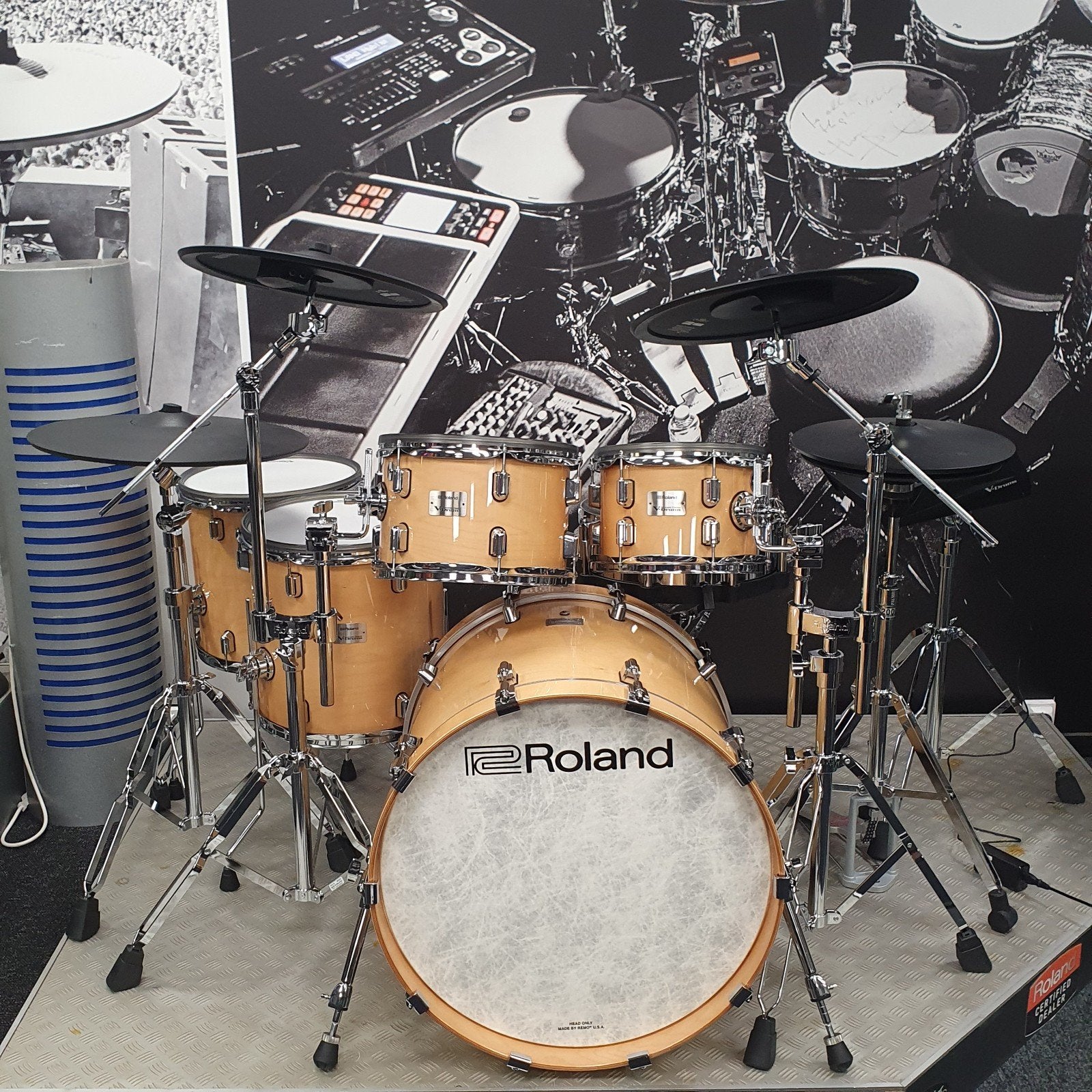 Roland VAD-716: digitale drumstel. Akoestische design., Ophalen of Verzenden, Nieuw, Roland